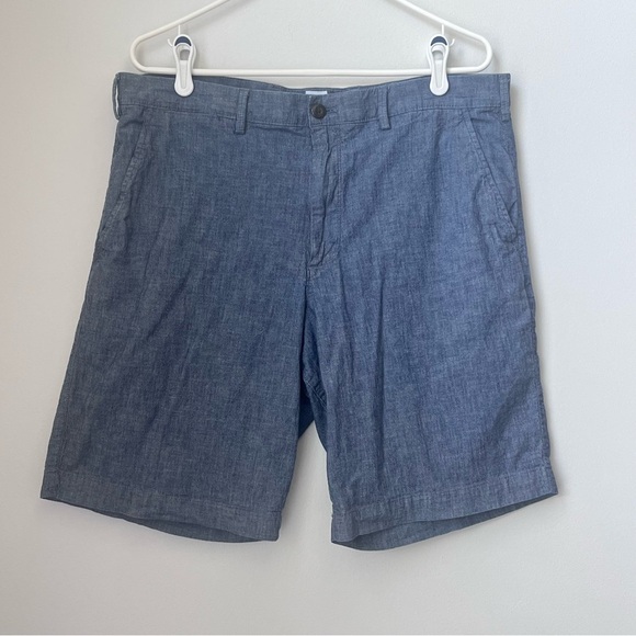 GAP Cotton Blue Essential Khaki 10" Shorts Size 36 - Picture 1 of 10